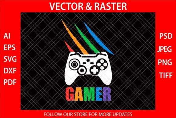 Cat Scratch Gamer SVG for Crafts and Graphics