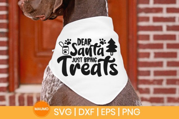Dear Santa Funny Dog Bandana Svg: A Graphic Asset for Playful Branding