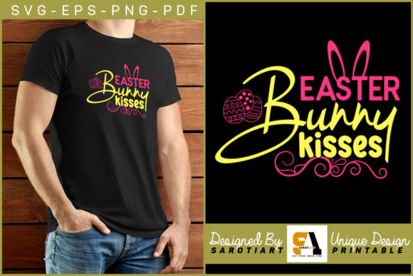 Easter Bunny Kisses SVG for Graphics and Crafts