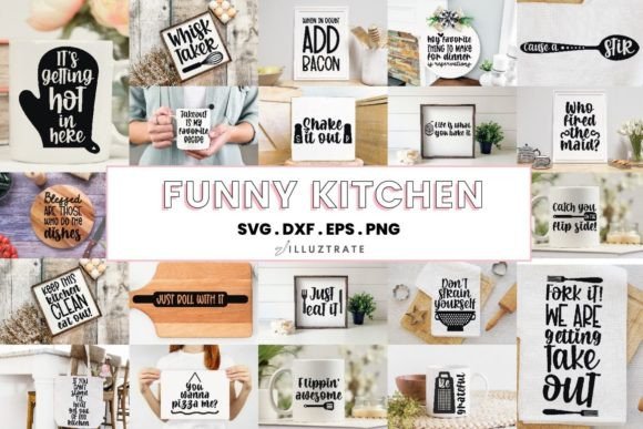 Fun Kitchen Graphics for Creative Crafts