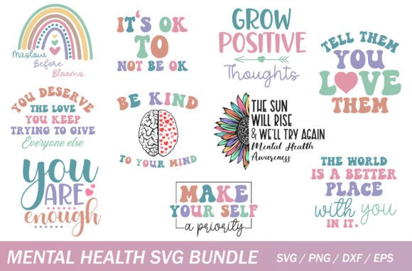 Fun Mental Health Graphics for Creative Projects