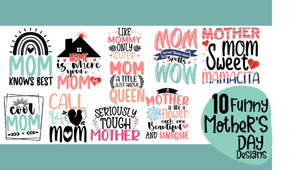 Fun Mother’s Day SVG Bundle for Graphics and Crafts