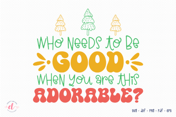 Fun Retro Christmas Graphics for Crafts