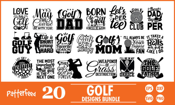 Funny Golf Graphics for Crafts