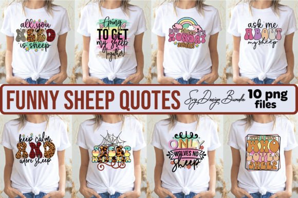 Funny Sheep Quotes Graphics for Crafts