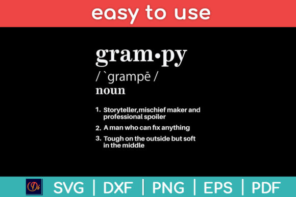 Grampy Definition Funny Father’s Day Graphics for Crafts