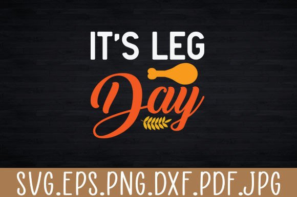 Leg Day Turkey Graphic for Playful Branding