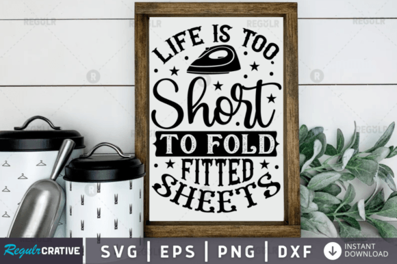 Life is Too Funny Laundry Sign Svg for Crafts and Graphics